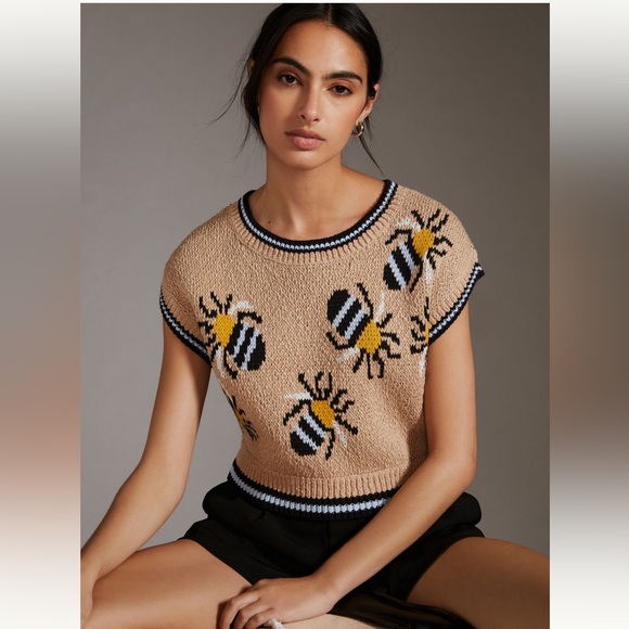 Anthropologie Tops - Anthropologie Sarah Gordon For Anthropologie Erin Icon Vest